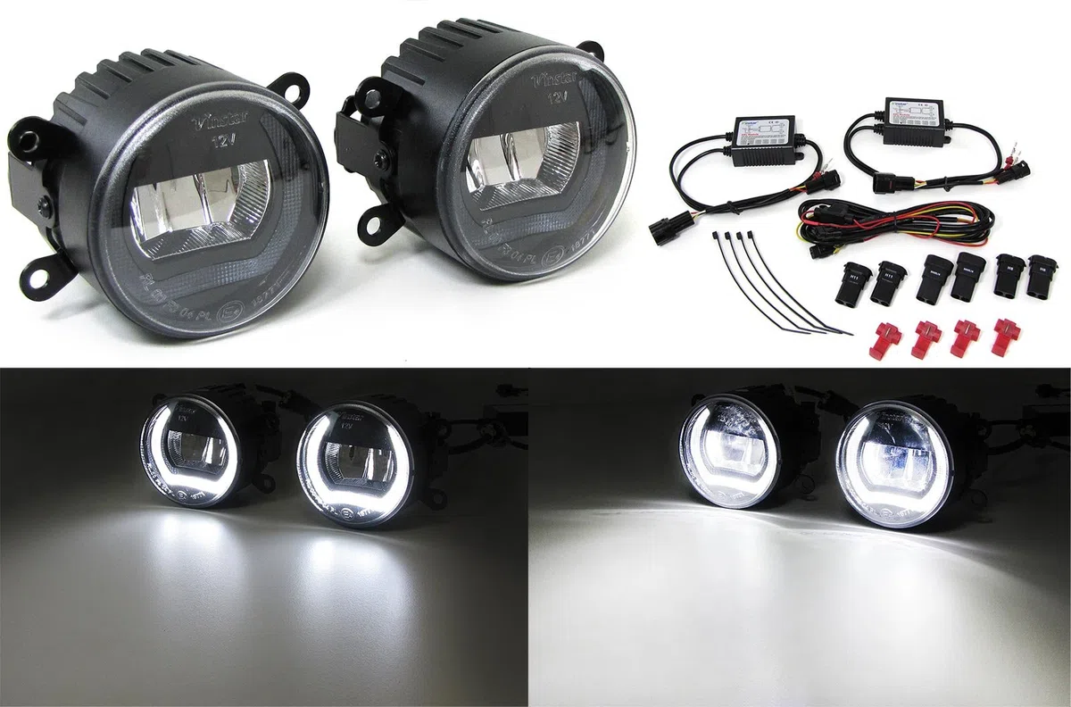 Klarglas LED Nebelscheinwerfer mit Tagfahrlicht für Ford Focus III Turneo