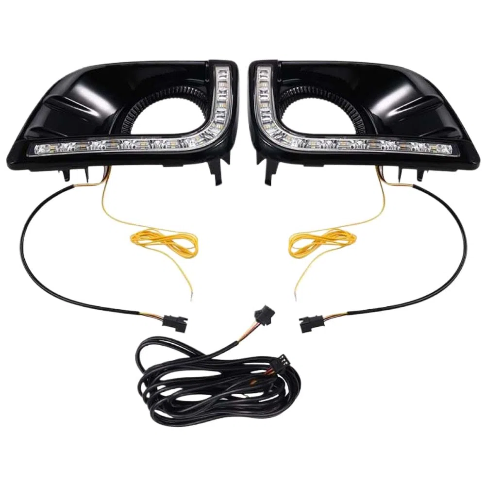 LED-Tagfahrlicht mit dynamischem Blinker und blauem Nebelscheinwerfer für Prado 2010–2013