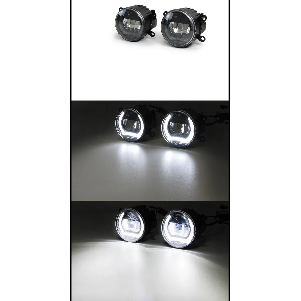 Klarglas LED Nebelscheinwerfer mit Tagfahrlicht für Ford Focus III Turneo