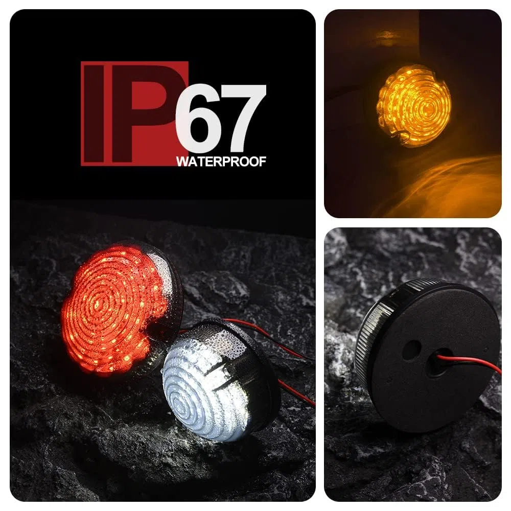 10-teiliges Komplettes LED Lichtset für La.nd Ro.ver Defender 1990–2016 – Rückleuchten, Nebelschlussleuchten, Rückfahrleuchten, Seitenlichter (Rauchglas)