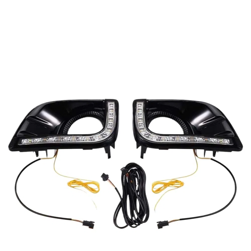 LED-Tagfahrlicht mit dynamischem Blinker und blauem Nebelscheinwerfer für Prado 2010–2013