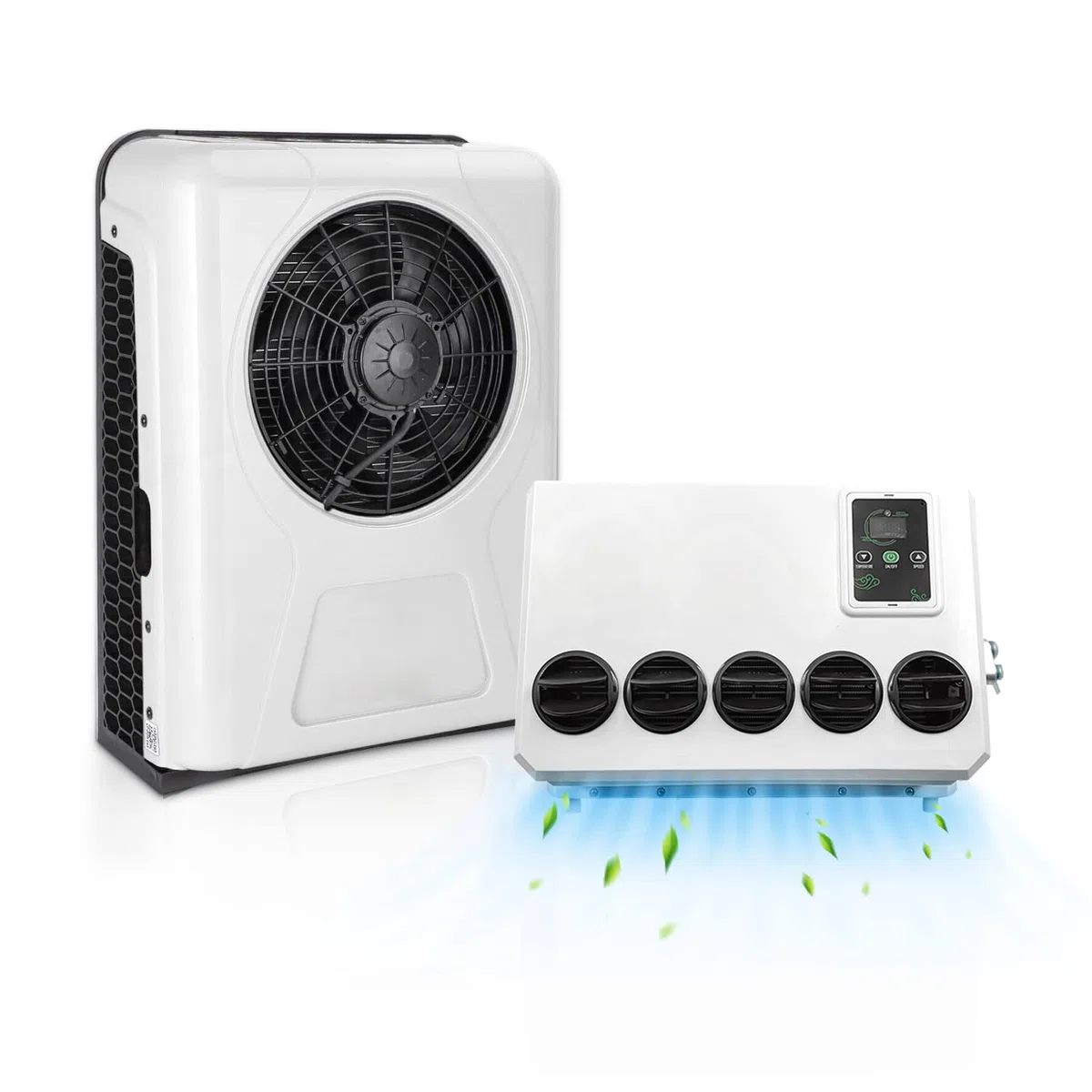 12V Universal Elektrische RV Truck Camper Van Klimaanlage 10000 btu Elektrische Automotive Split Klimaanlage AC Einheit 12V BTU für LKW, Sattelwagen, Wohnmobil, Van AC New Energy