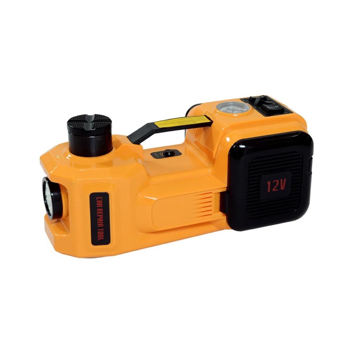 3-in-1-Set for Elektrische Hydraulische Wagenheber, 12 V, 5 Tonnen, Mit Schlagschrauber, Reifenfüller, Integriertem Reparatur-Hebewerkzeugkasten SchnellesS icheres Heben